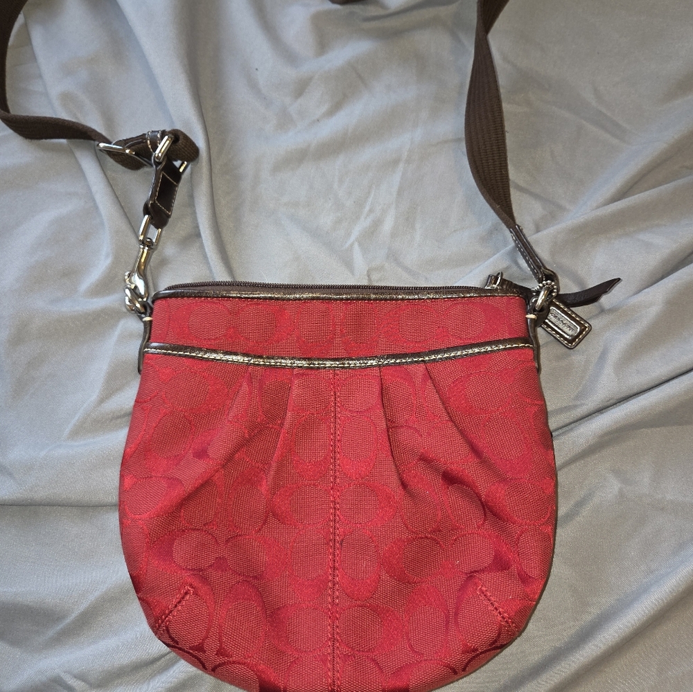 Vintage Coach Crossbody Handbag, Jacquard Signature Canvas Soho